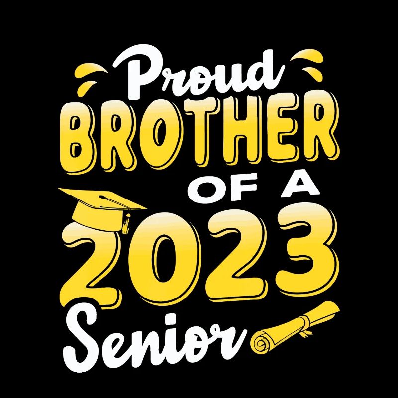Fier frère d’un diplômé drôle senior 2023