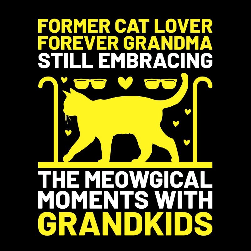 Amoureux des chats Grand-mère retraitée Retraité Propriétaire de chat Chat