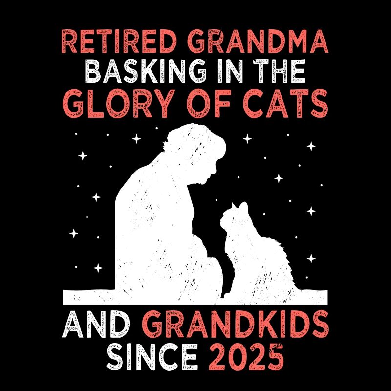 Amoureux des chats Grand-mère retraitée Retraité Propriétaire de chat Chat