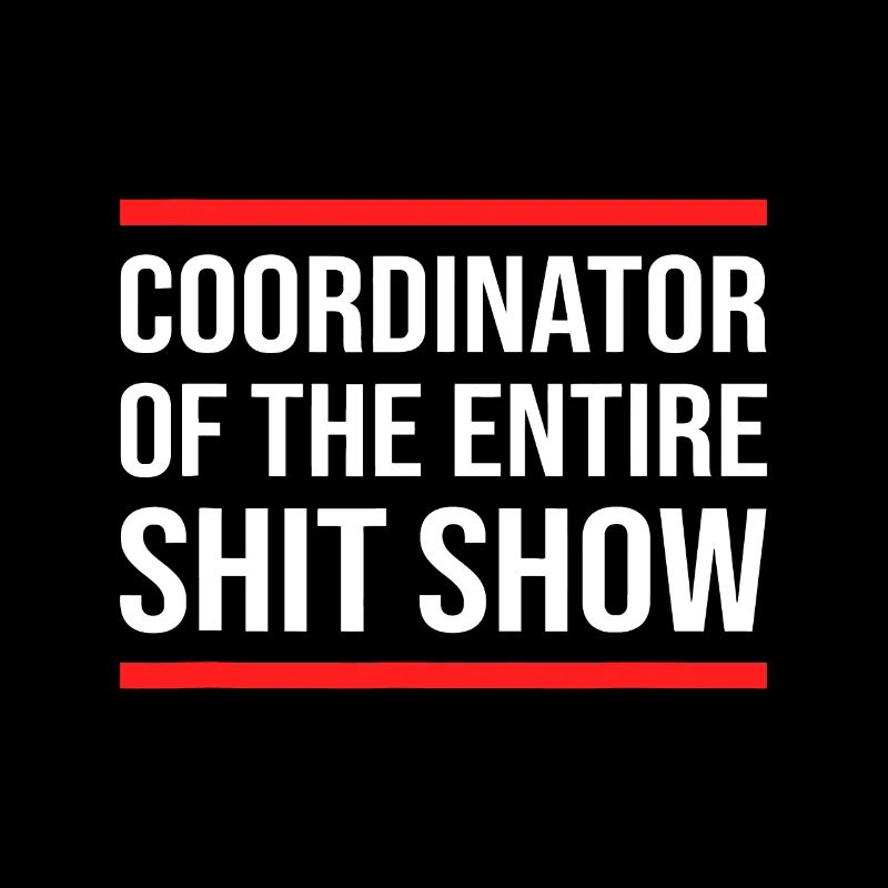 Drôle Maman Papa Manager Enseignant-Coordinateur Shit-Sho