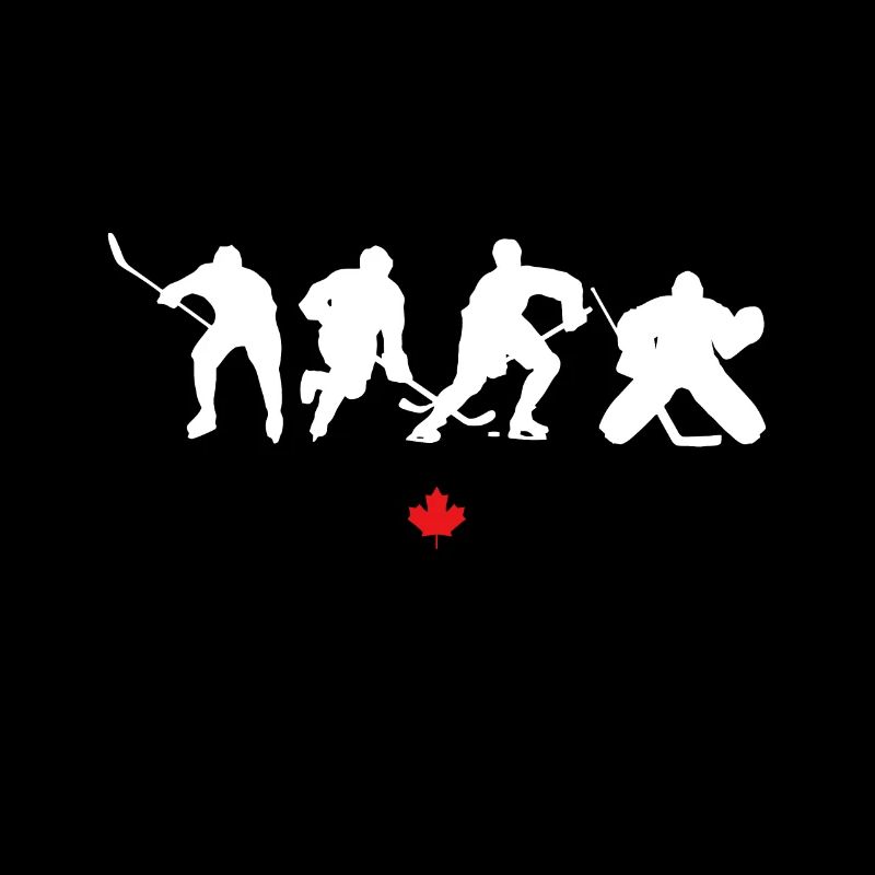 Eishockeyspieler Silhouette Kanada