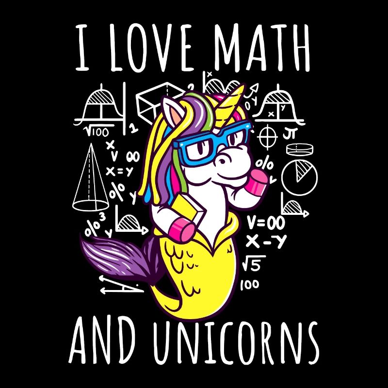 Ich liebe Mathe-Einhörner