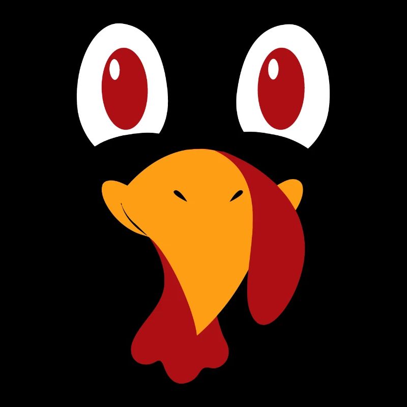 Turkey Face, Funny Halloween Thanksgiving