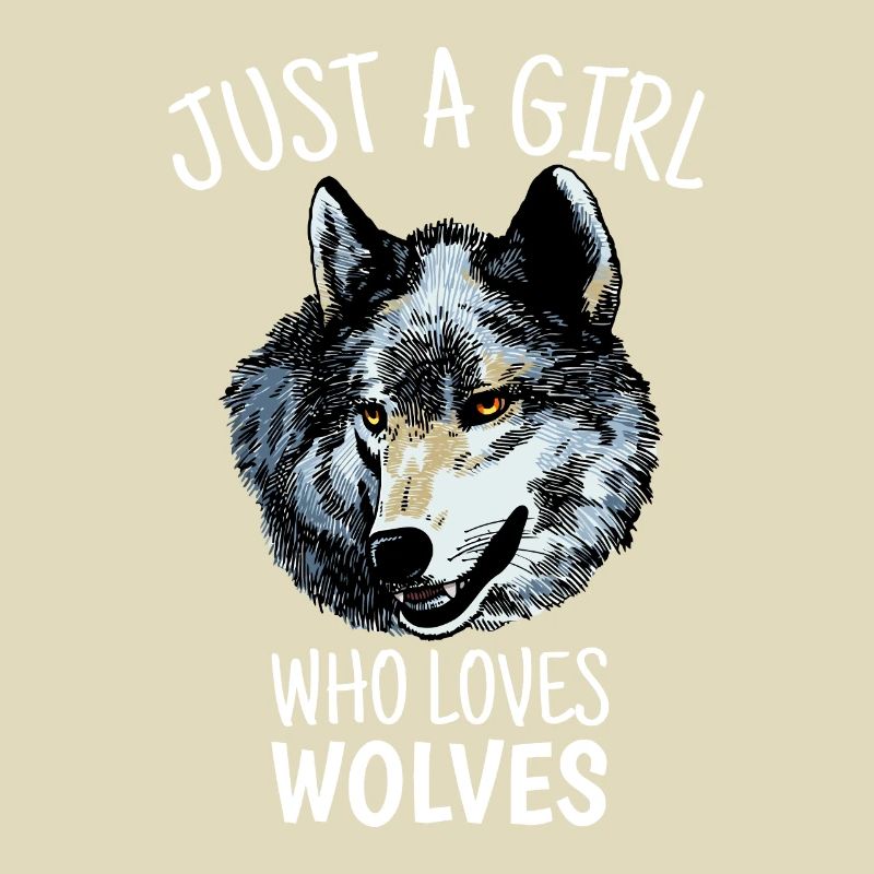 Mädchen Wolf Geschenk Nur ein Mädchen, das Wölfe liebt