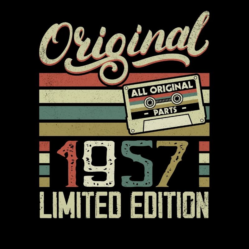 Vintage 1957 Retro Birthday Gift 1957