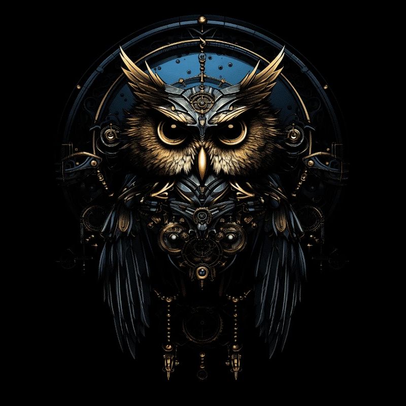 Steampunk Mechanische Eule Viktorianisch Vogel