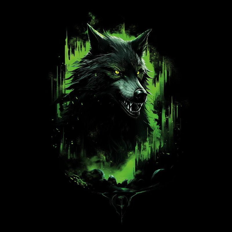 Fantasy Wolf Horror Wald