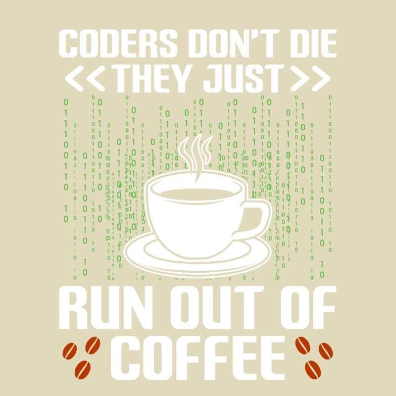 Kaffee-Codierung Programmierer Programmierer Entwickler Nerd Coff