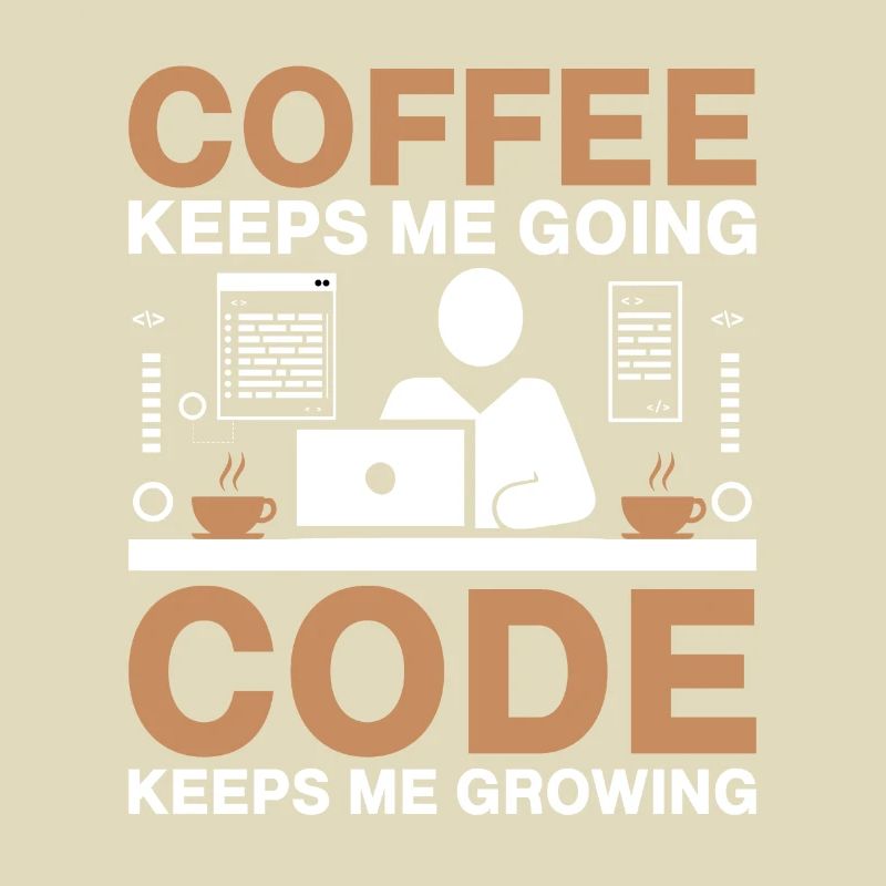 Kaffee-Codierung Programmierer Programmierer Entwickler Nerd Coff