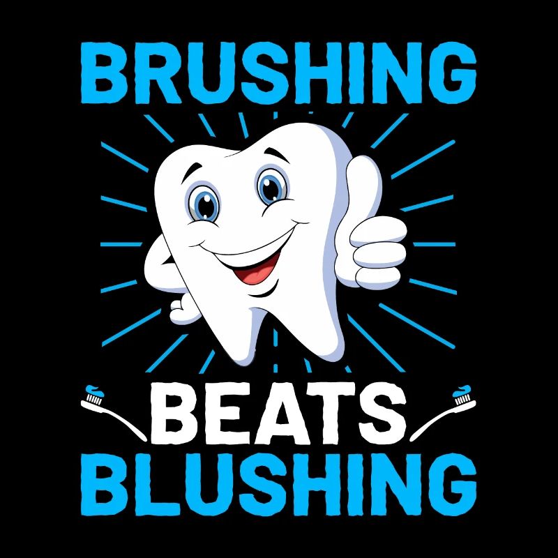 Brushing bat Blushing Dentist Dentisterie dentaire D