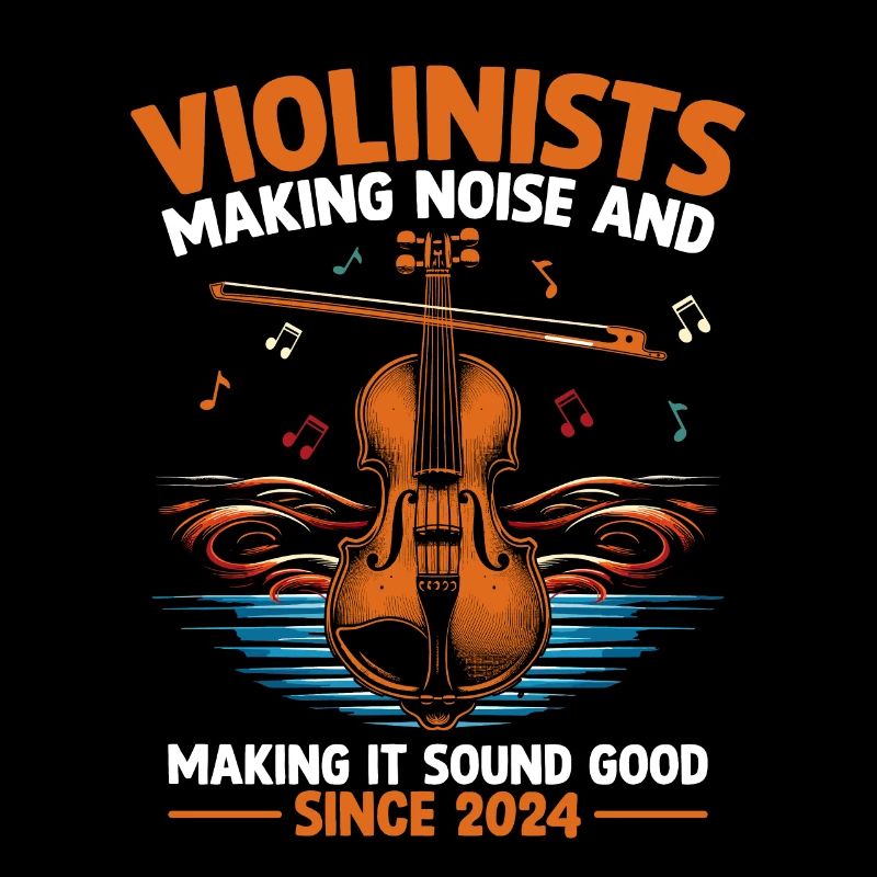 Les violonistes font du bruit et le font sonner bien