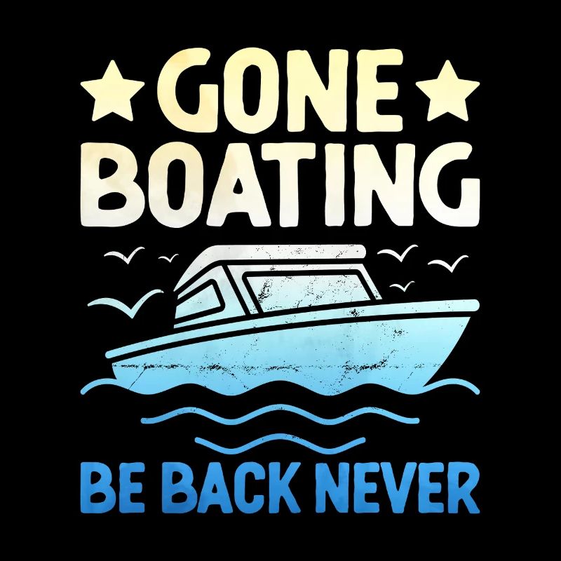 Gone Boating Be Back Never Pédalo