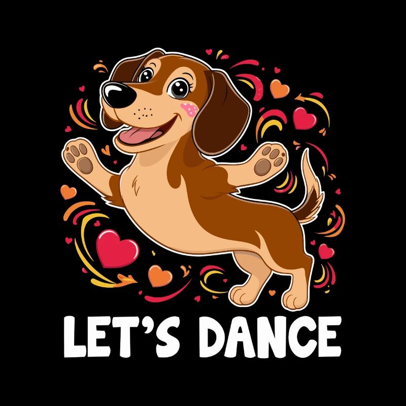 Un teckel danseur Let’s Dance Dancing Dancer