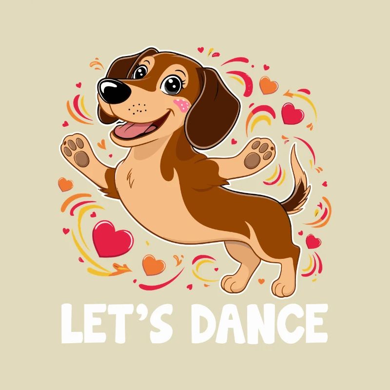 Un teckel danseur Let’s Dance Dancing Dancer