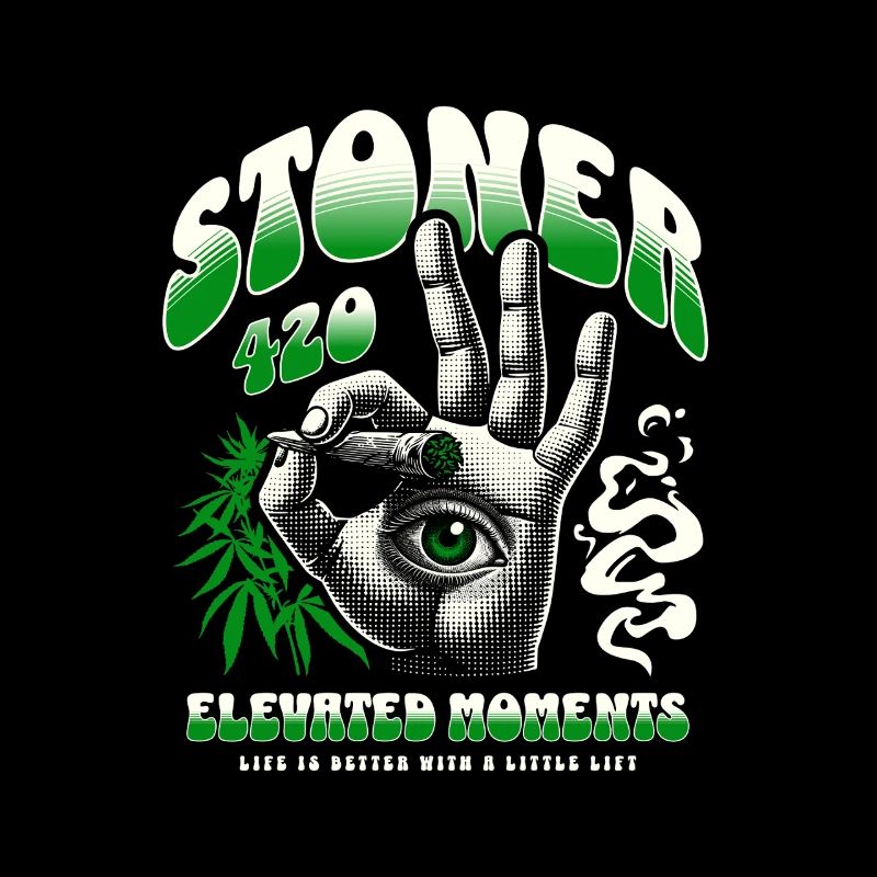 Hand Holding Marijuana Cigarette – Cannabis Design