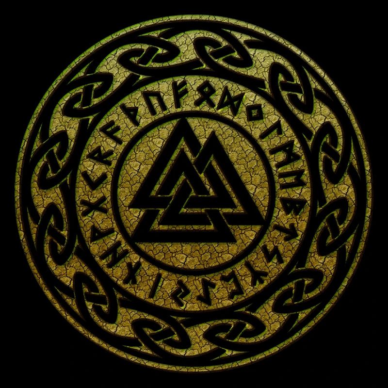 Valknut Vikings Odin Symbol Zeichen Formen Pagan