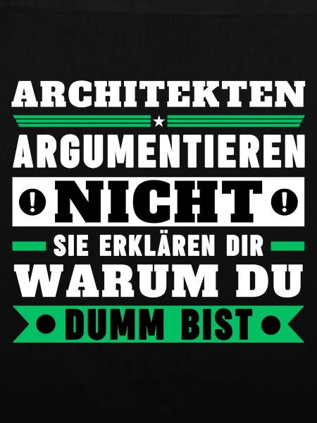 Architects don't argue