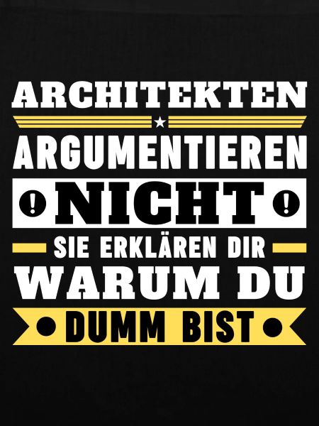 Architects don't argue