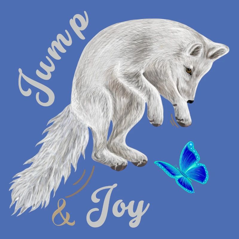 Fuchs springend
