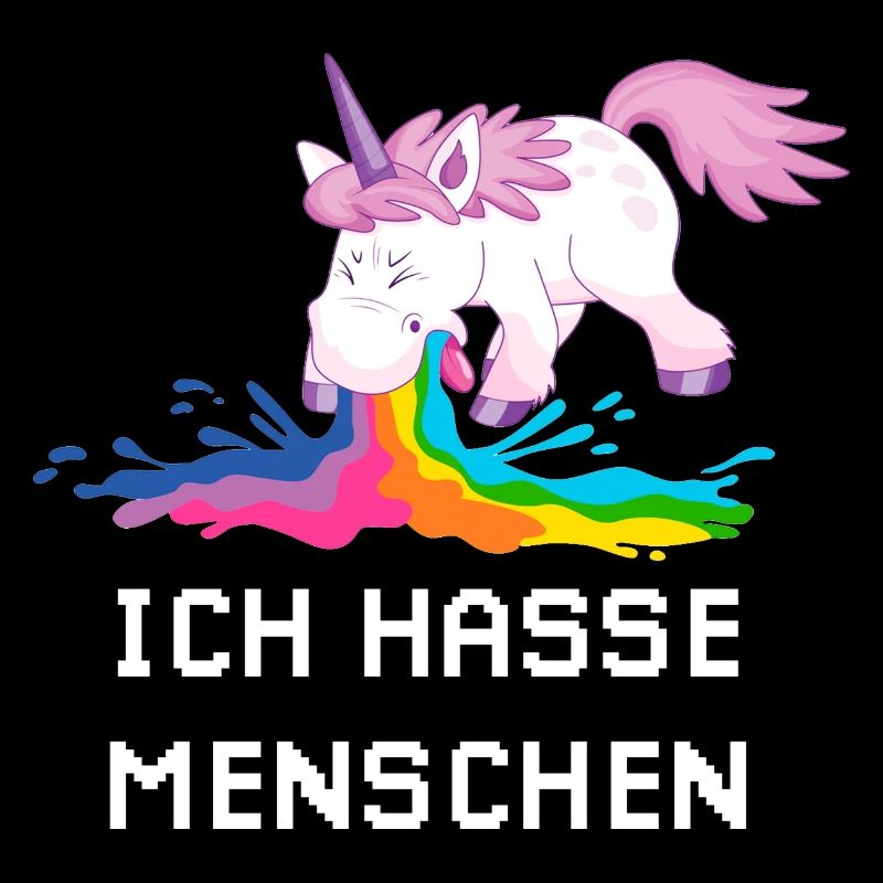 Ich hasse Menschen Einhorn
