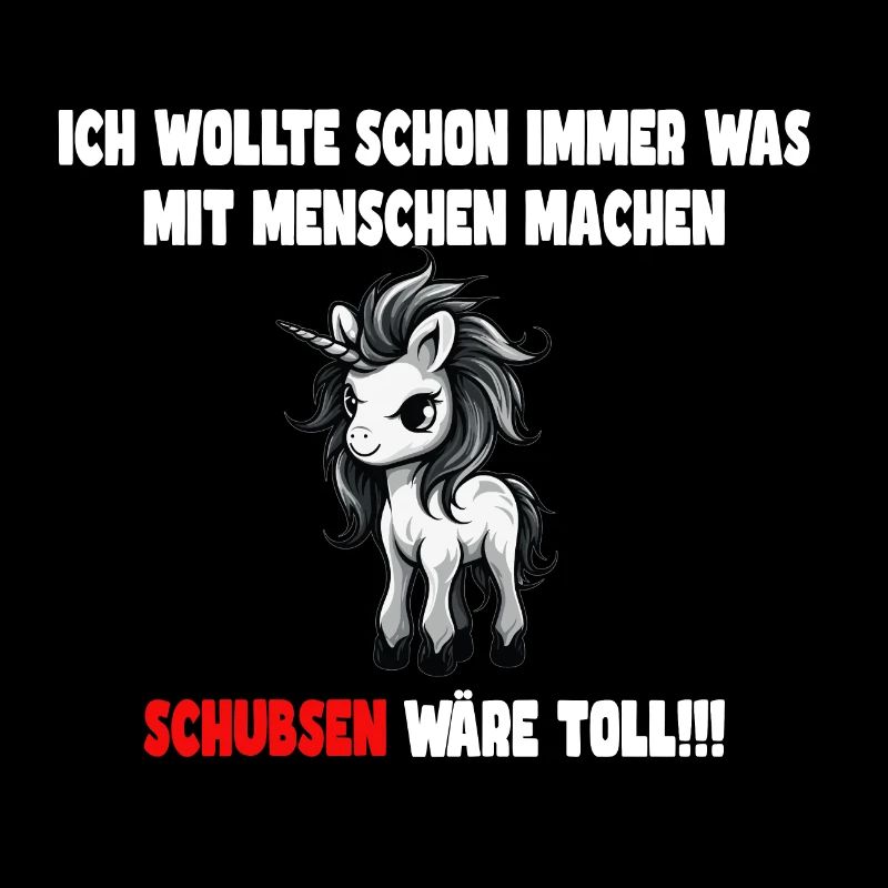 Funny unicorn design with slogan
