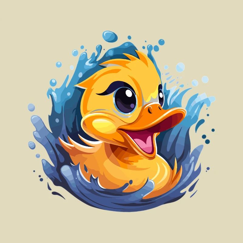 Conception de canards mignons qui couinent