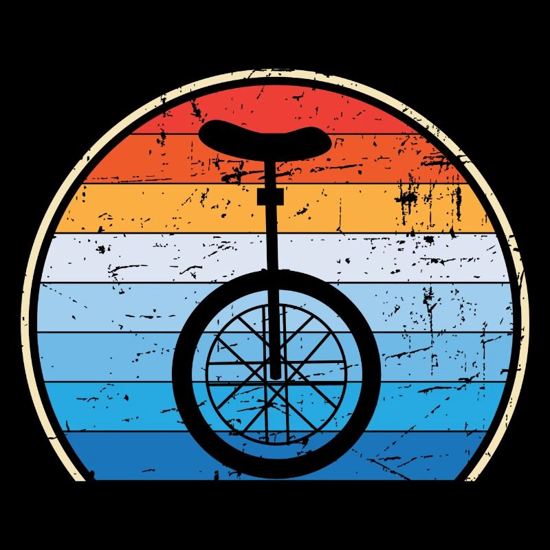 Einrad Retro Einradfahren Zirkus