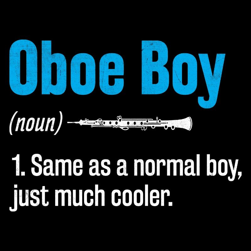 Oboe Boy Oboe Basoonist Marching Band Instrument B