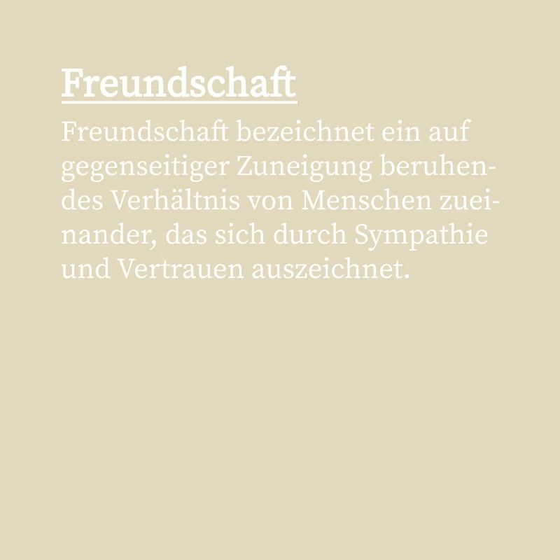 Freundschaft