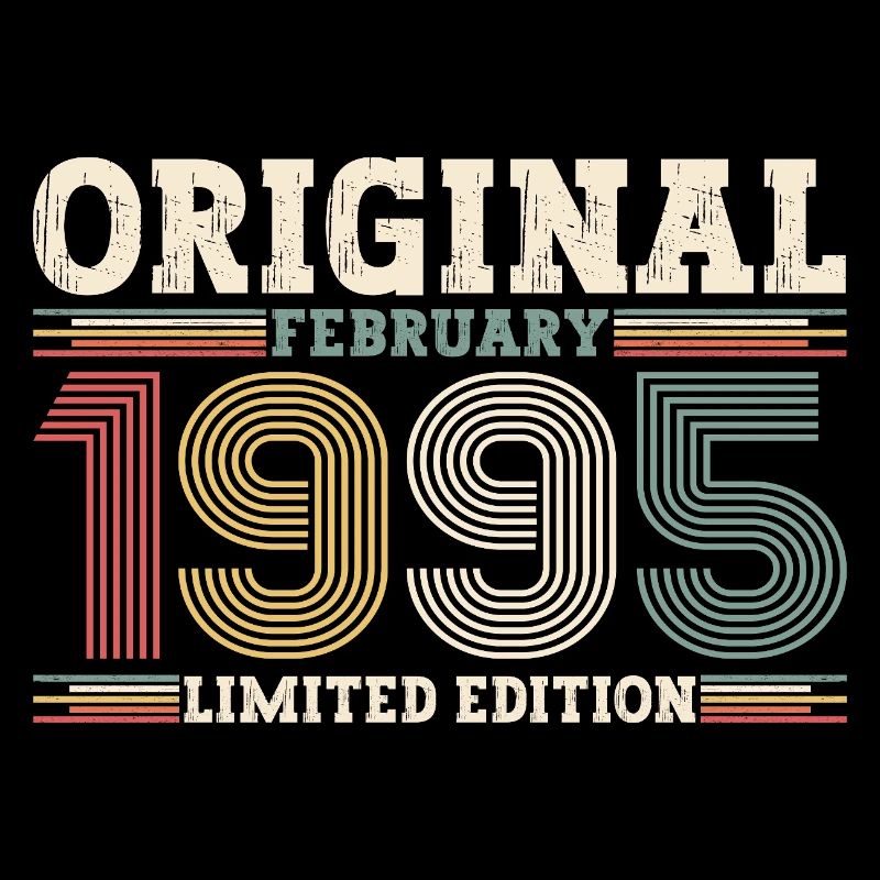 30. Geburtstag Geschenk Mann Original Februar 1995