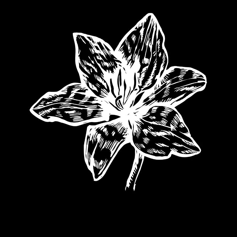 Fleurs silhouette icône fleur de lis
