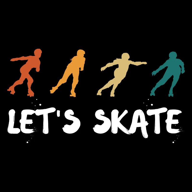 Let's Skate Retro Roller Skates Inline Skating Ska