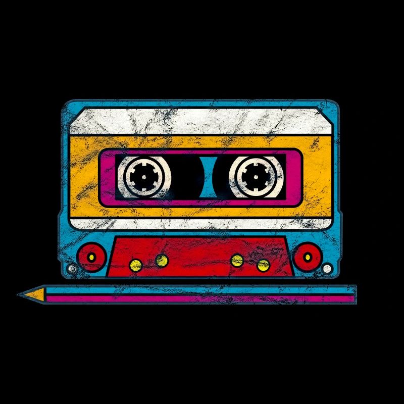 Mixtape cassette cassette cassette 80 rétro 90