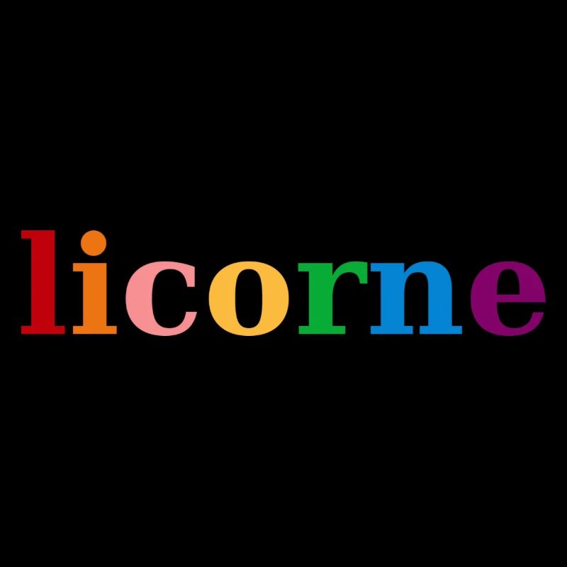 Einhorn Regenbogenfarben