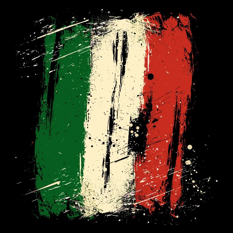 Drapeau italien vintage drapeau italien look usé