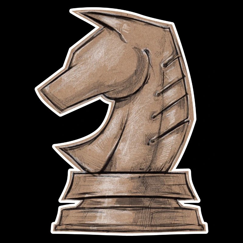Sauteur de cheval d’échecs