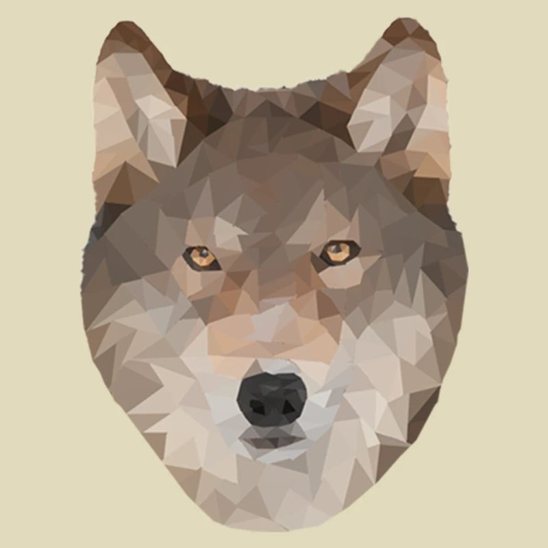 Polygon Wolf Design