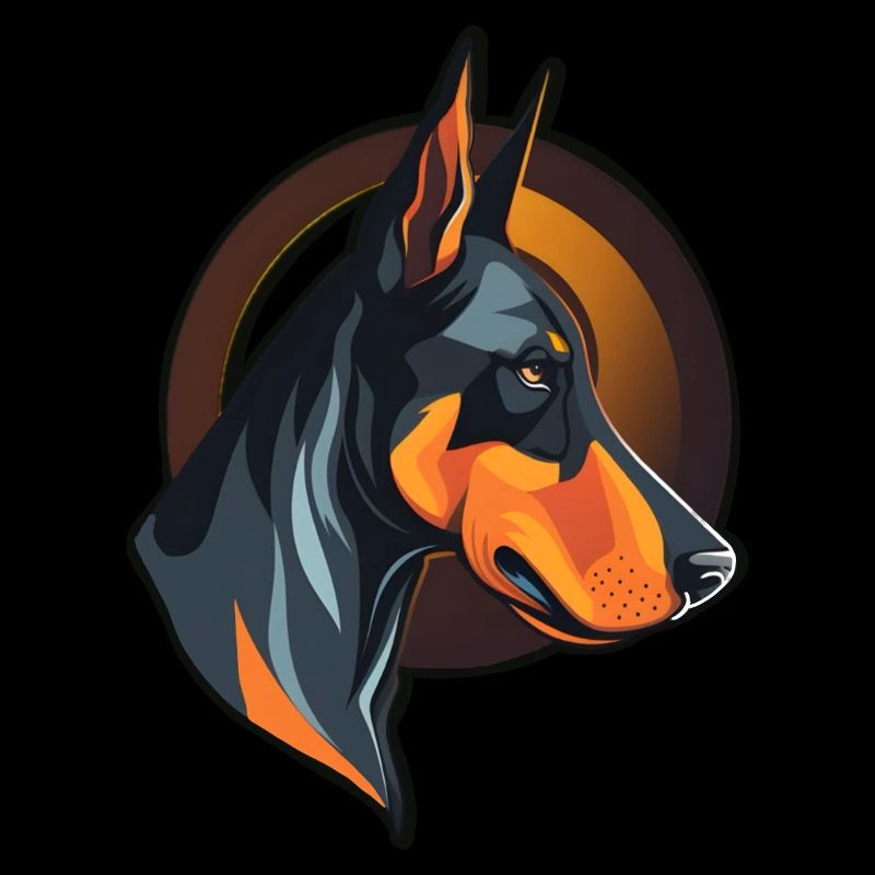 Cooler Dobermann Dobermannhalter