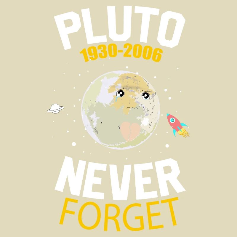 Never Forget Pluto Retro Style Funny Space Science