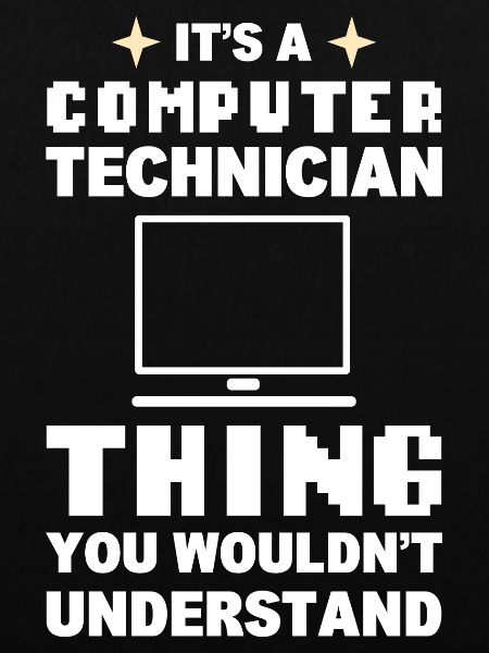 Lustiger Computerfreak Computertechniker