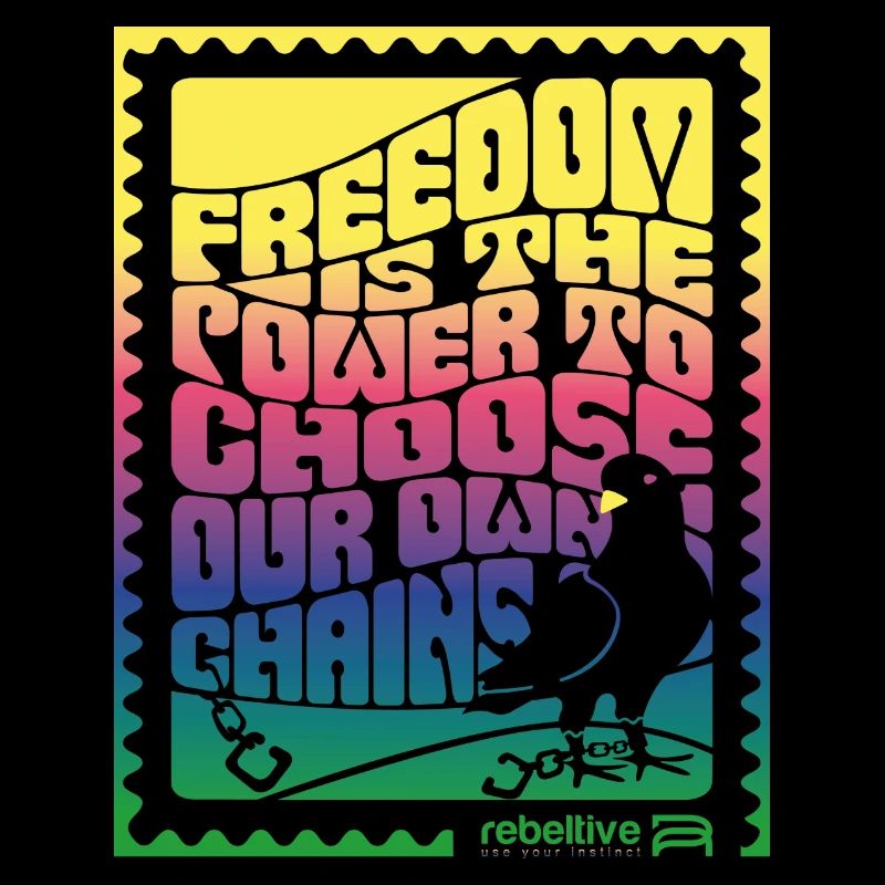 Freedom chains colourfull - Rebeltive design
