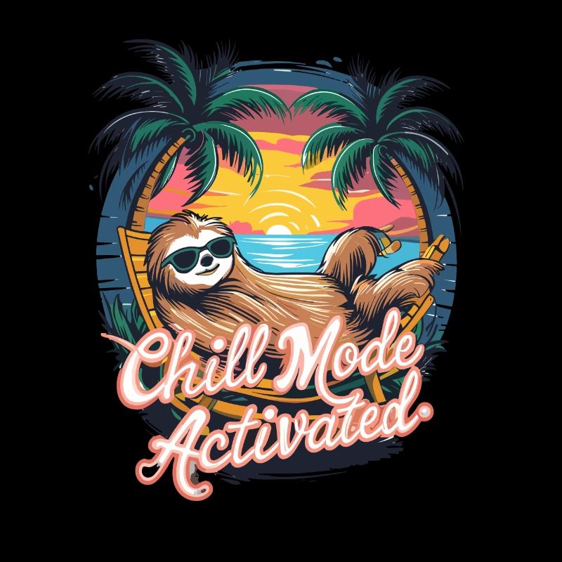 Chill-Modus Aktiviert Faultier Hängematte Strand