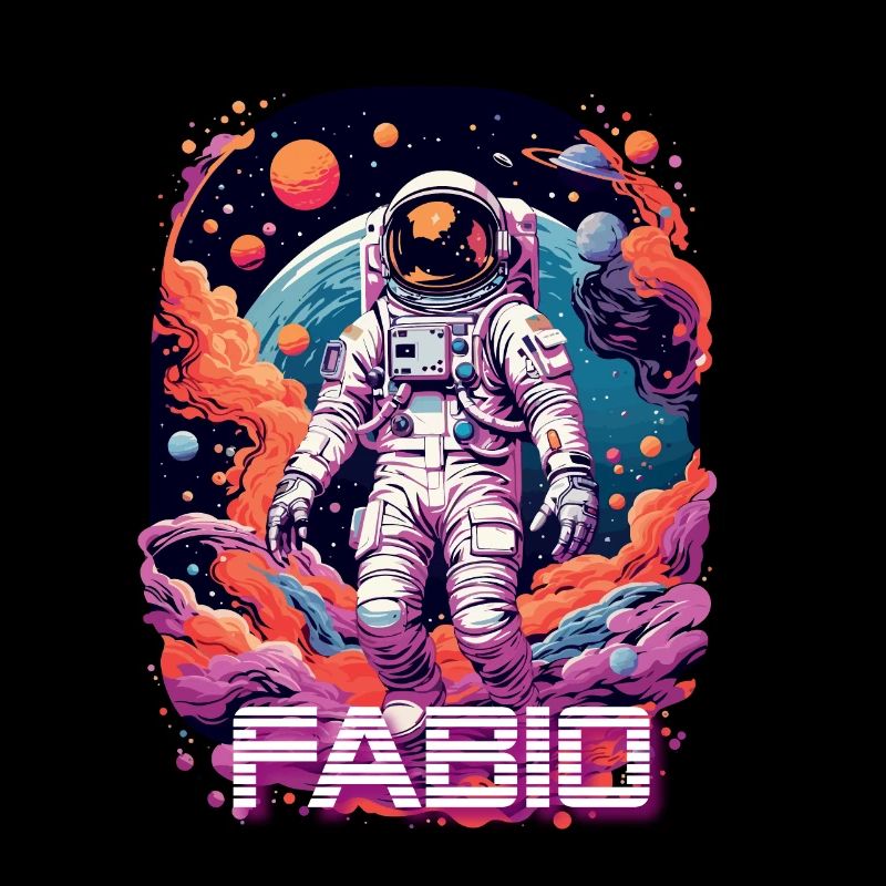 FABIO - Beautiful boy name with cool astronaut