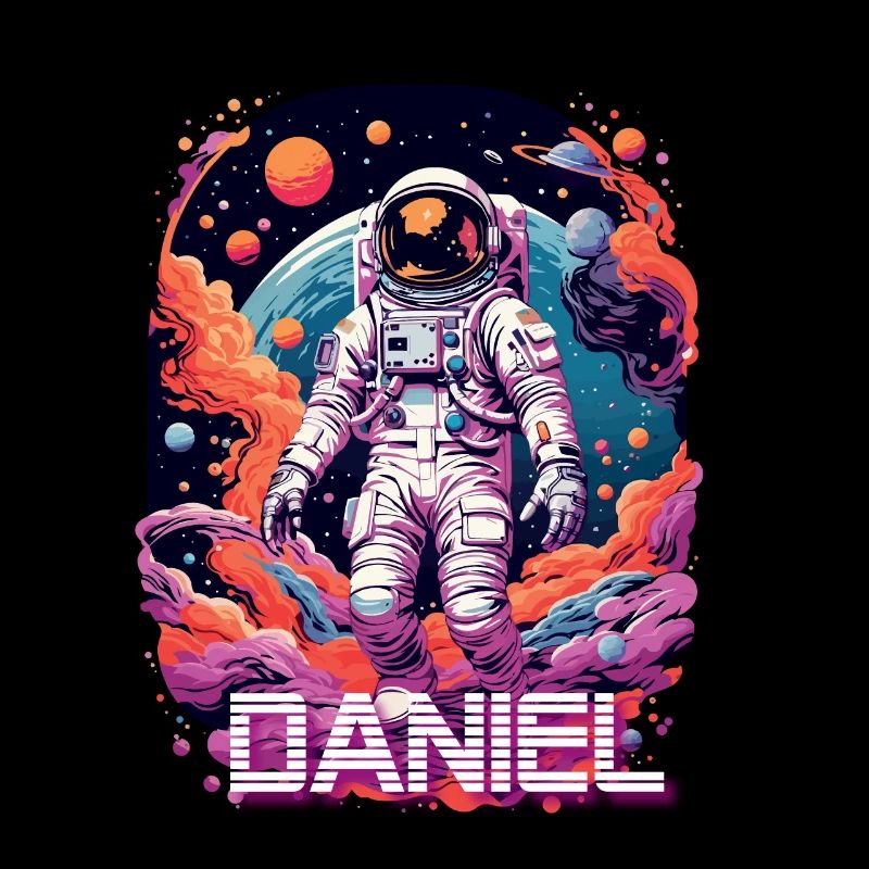DANIEL - Beau prénom de garçon avec astronaute cool