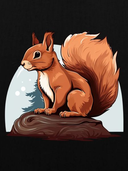 Herbst Eichhörnchen Wald Szene