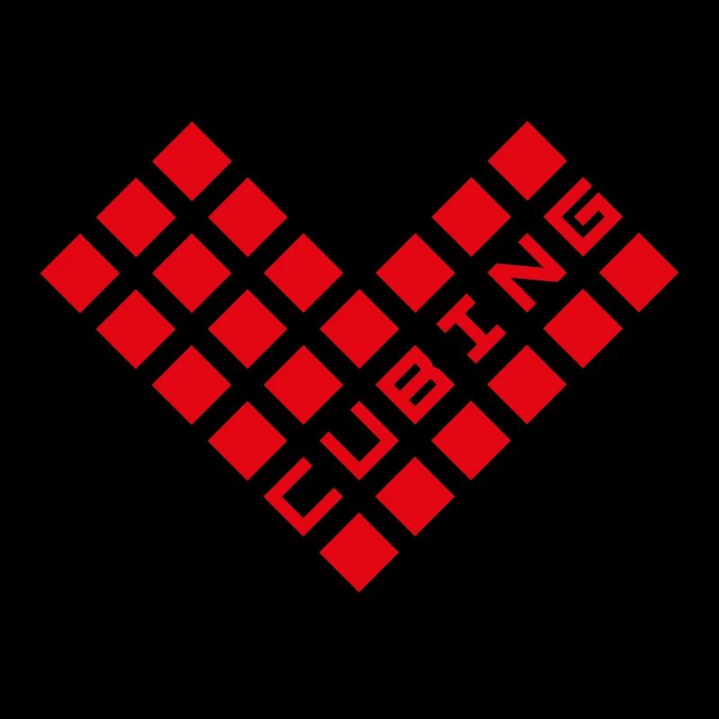 Herzwürfel. Cubing-Cube-Cuber-Speedcubing