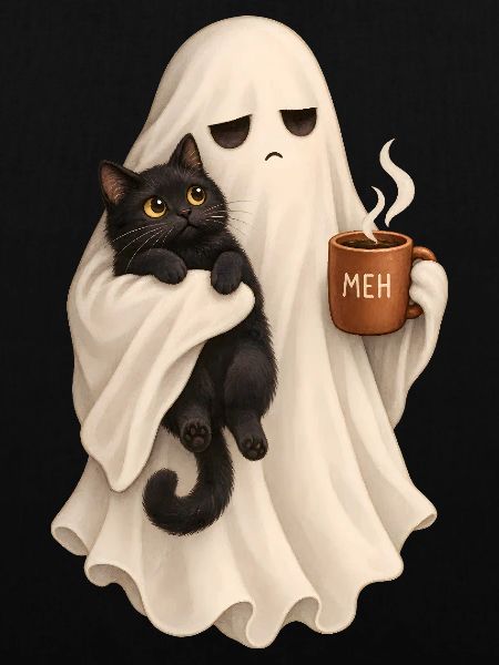 Meh Geist mit Katze