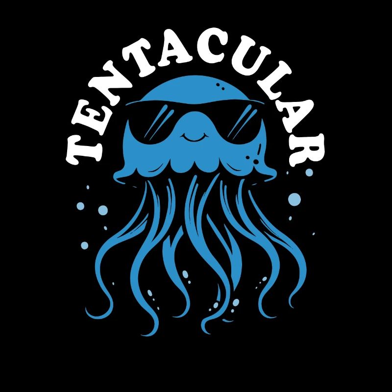 Tentaculaire - Méduses avec des tentacules, créatures marines