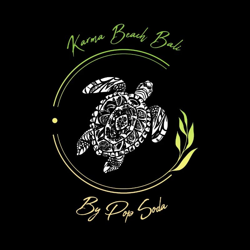 Turtle Karma Beach vert citron