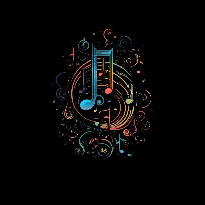 Noten visualisierte Musik